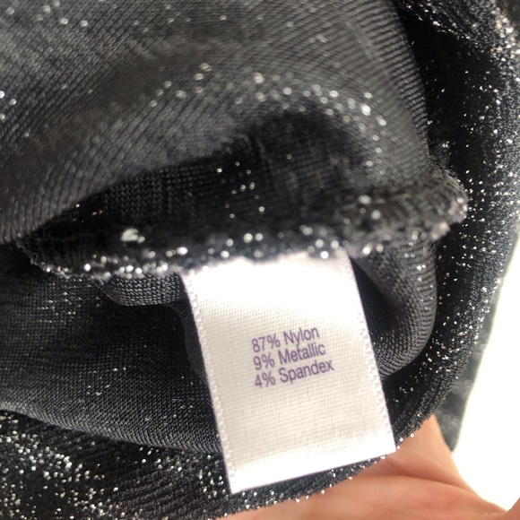 Jennifer Lopez Faux Wrap Metallic Blouse - Picture 7 of 12